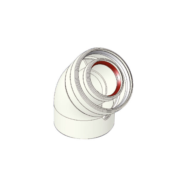 45° MF Coaxial Elbow