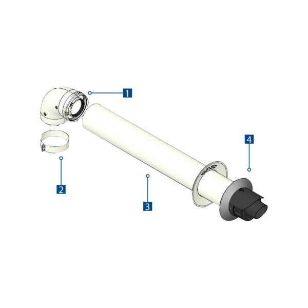 Coaxial Kit Aspiration/Discharge Ø 60 - 100 mm