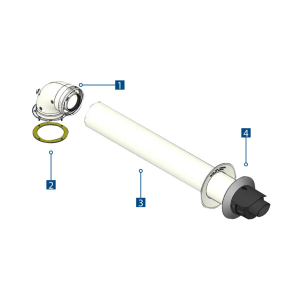 Coaxial Kit Aspiration/Discharge Ø 60 - 100 mm