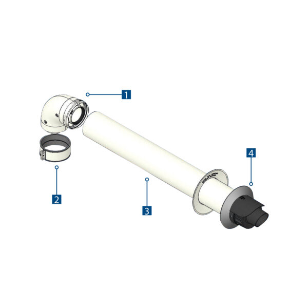 Coaxial Kit Aspiration/Discharge Ø 60 - 100 mm