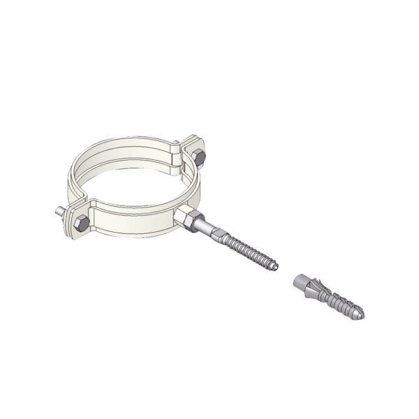 White Painted Wall Bracket with Screw Anchor