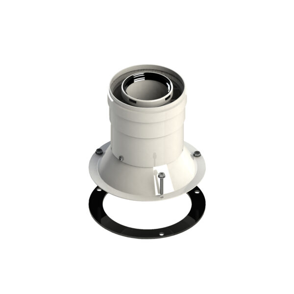 FF Flanged-Nipper-Slot Glass Ø 60 - 100 mm