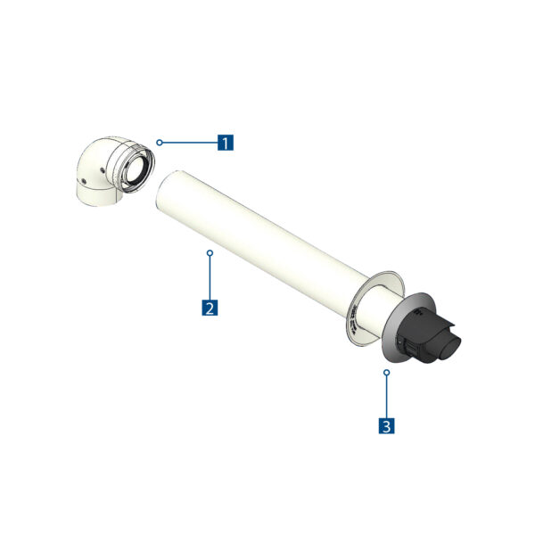 Coaxial Kit Aspiration/Discharge Ø 60 - 100 mm