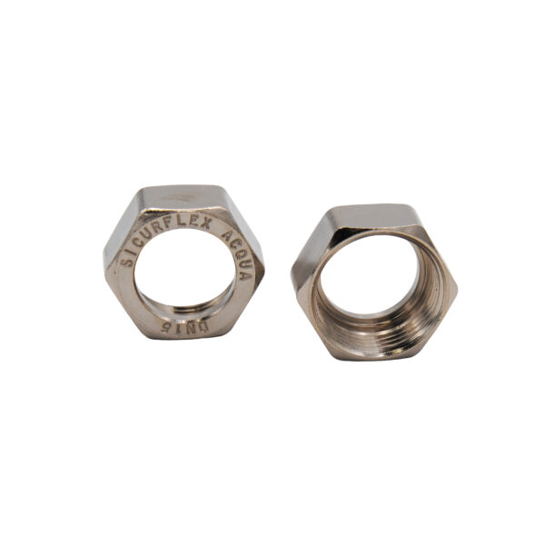 Nuts in Nickel Plated Brass for Flexible Water Pipes