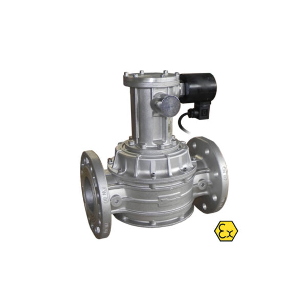 Aluminum PN16 Flanged Solenoid Valve for Gas