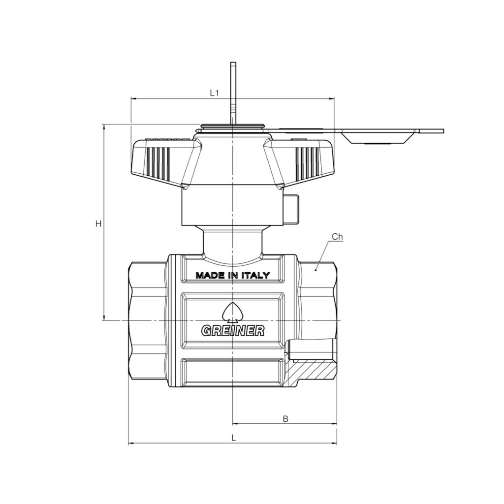 Tecnogas Ball Tap in for Gas FF