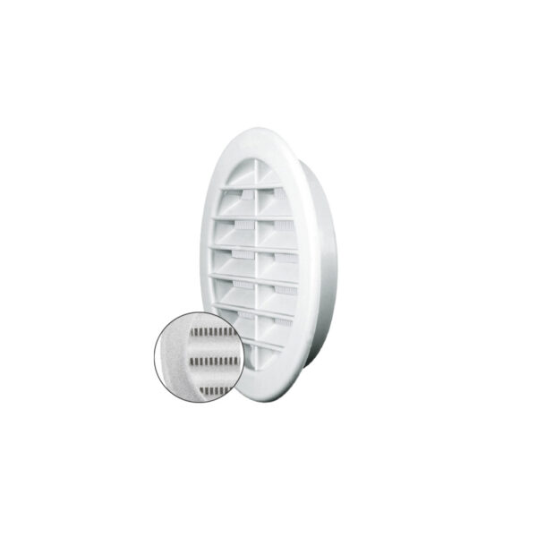 Round Recessed Grilles in Thermoplastic Material