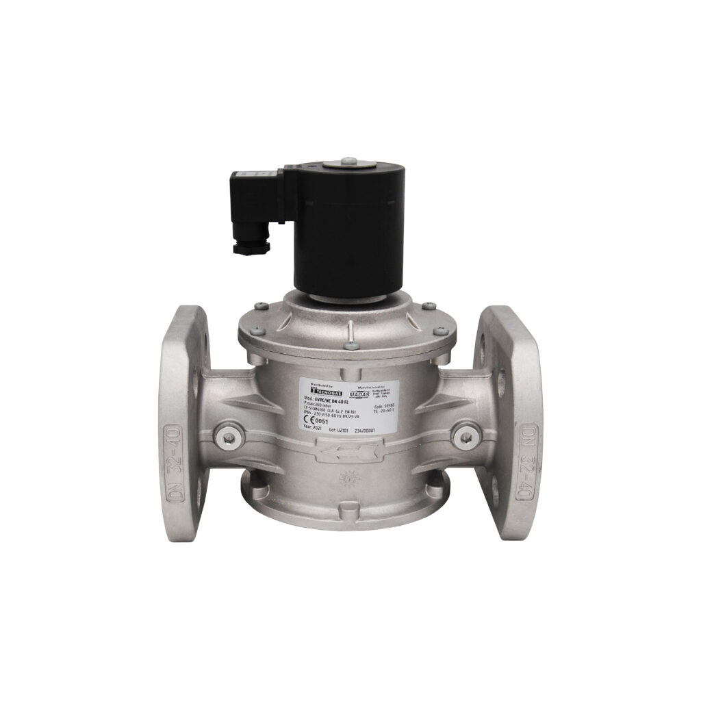 Tecnogas - Automatic PN16 Flanged Solenoid Valve for Gas EVP/NC - EVPF ...