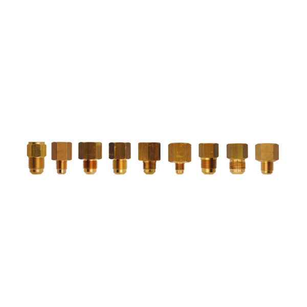 MF Brass Straight Connections - In Inches