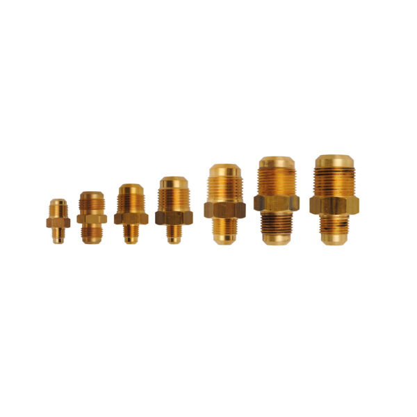Brass Straight Connections - in Inches