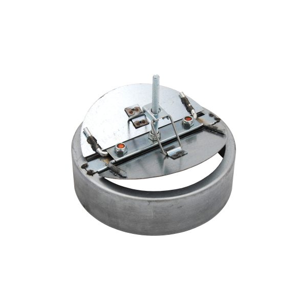 Butterfly damper for round ceiling diffuser