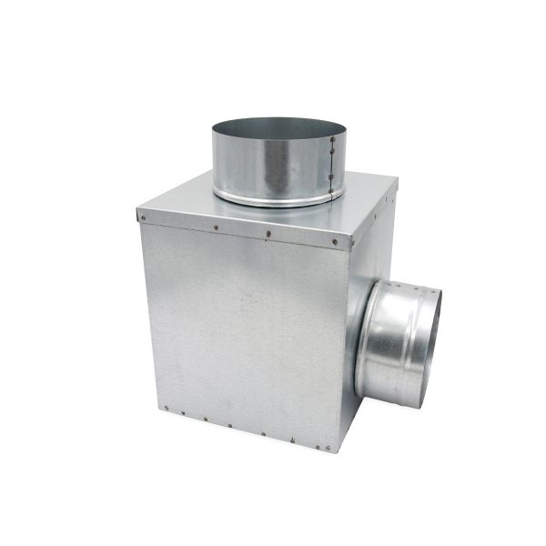 Plenum for round ceiling diffuser