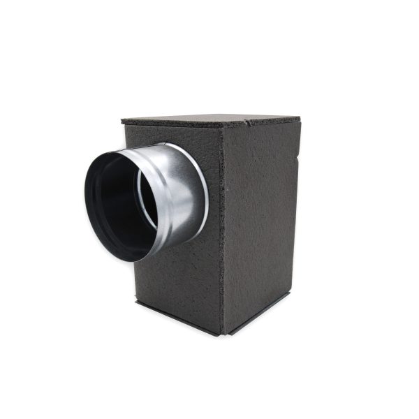 Isolated plenum for square ceiling diffuser